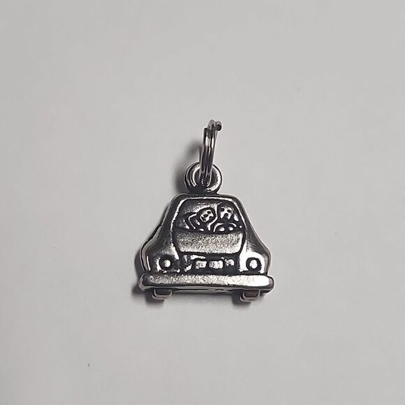 Just Married Silver Tone Charm Pendant - Picture 2 of 3